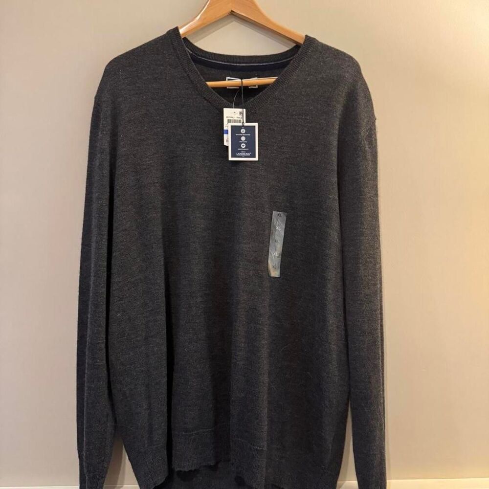 Men's Club Room Merino Wool V-Neck Sweater